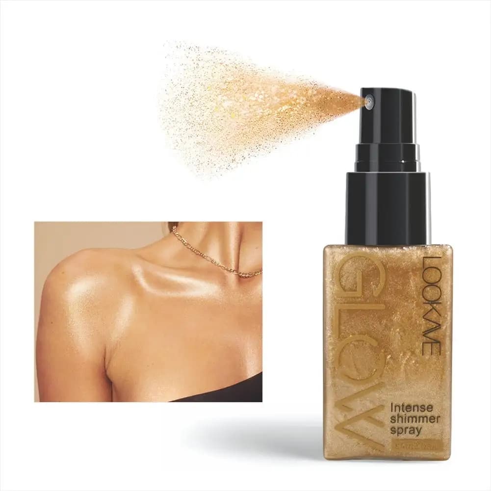 Nouveau Spray Huile Scintillante Imperméable Longue Durée Hydratant Effet Or Bronze Contouring Illum