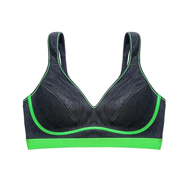 Soutien-gorge de sport élégant pour femmes grandes tailles, push-up, avec armatures, maintien confor