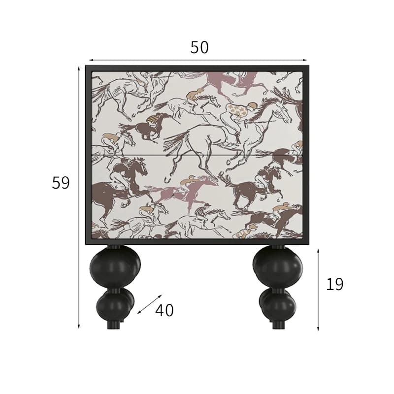 Tables de chevet esthétiques françaises, tendance, élégantes, pour chambre à coucher, rangement cach