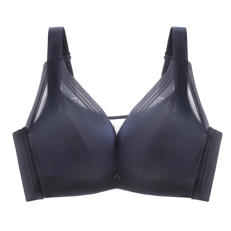 Grand soutien-gorge push-up pour femmes, sous-vêtements respirants, minimiseur invisible, bonnet com