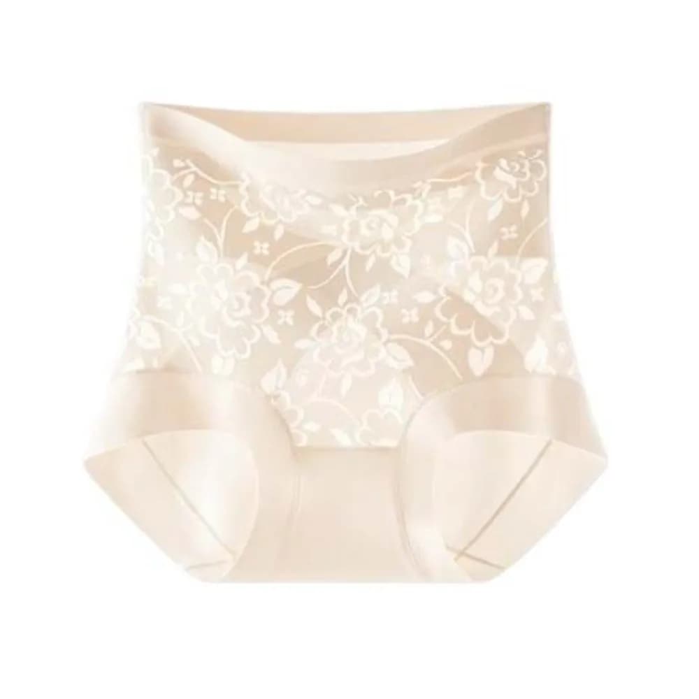 Culotte gainante post-partum Jacquard à motif floral, taille haute, sans couture, amincissante, cont