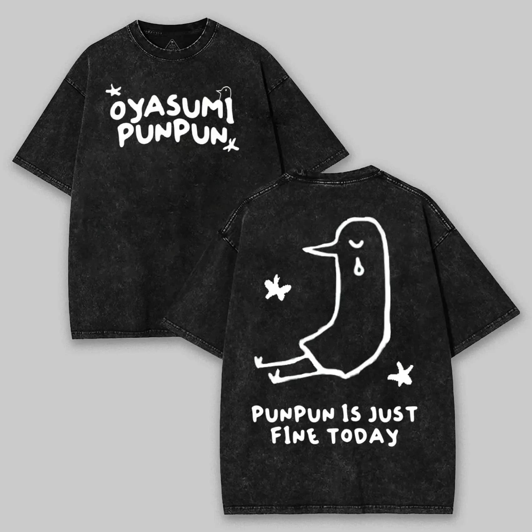 T-shirt Manga Goodnight Punpun, t-shirt vintage lavé, vêtements pour hommes et femmes, vêtements d'é