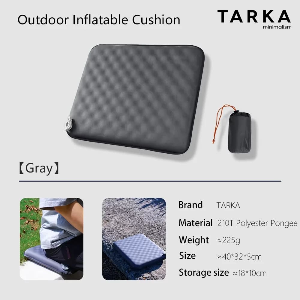 TARKA coussin de siège gonflable tapis de Camping nouveauté, matelas d'air de coussin d'assise gonfl