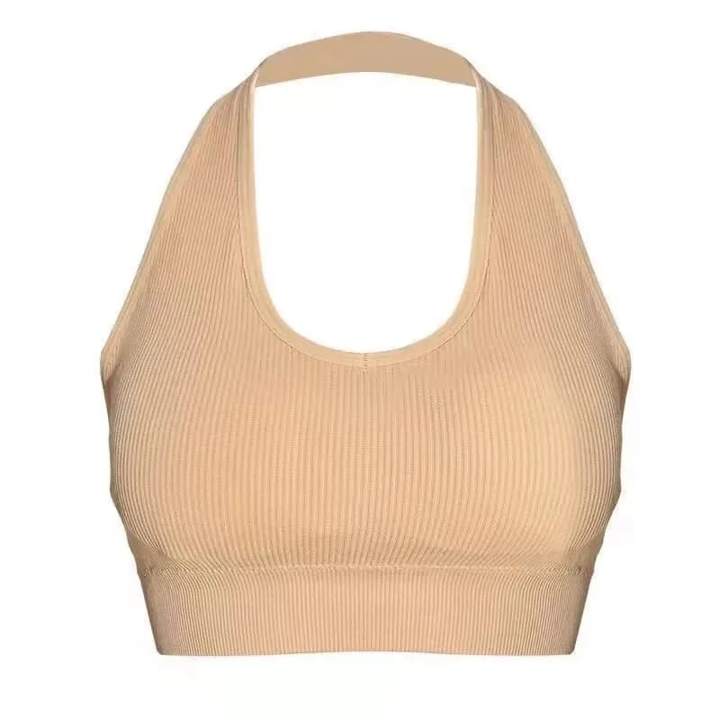Mode Sexy licou dos nu soutien-gorge Camisole pour femmes sans fil Sport soutien-gorge haut bretelle