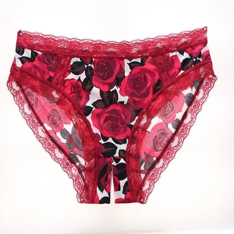 1pc Lingerie sous-vêtements femmes arc nouvelle dentelle culottes slips taille basse solide point co