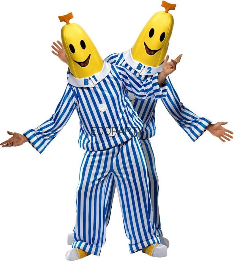 Costume de cosplay de bananes en pyjama, costume de série télévisée