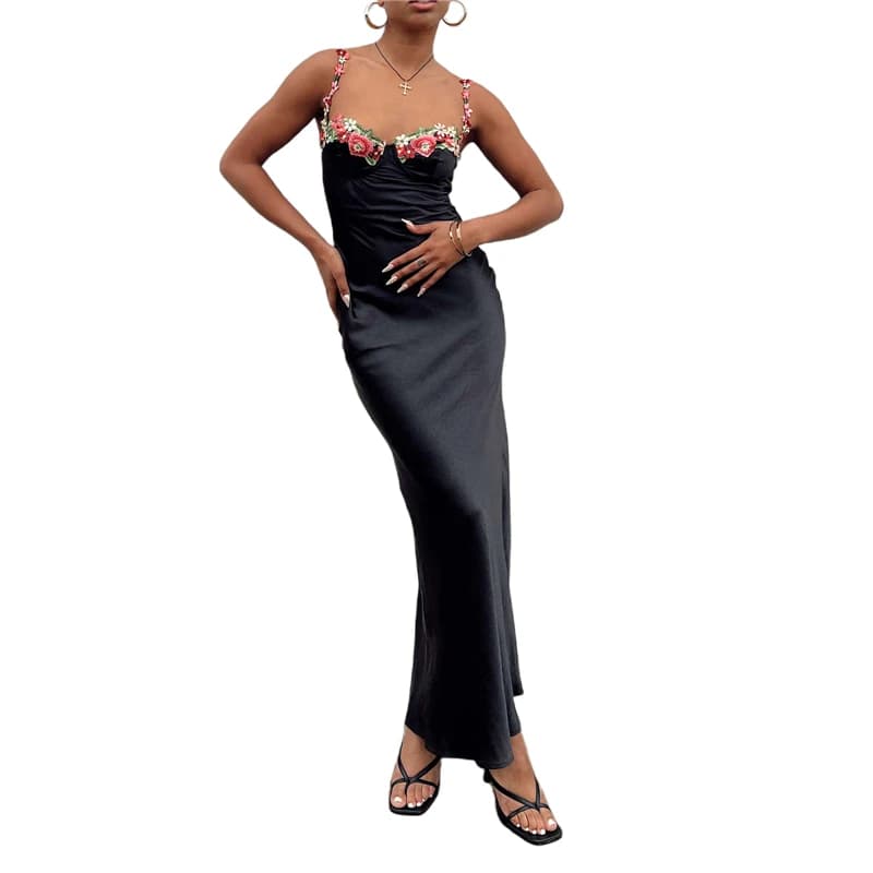 Lamuusaa-Robes Corset Sexy pour Femmes, Y2K, Coupe Basse, Satin, Bretelles Spaghetti, Batteries Fibr