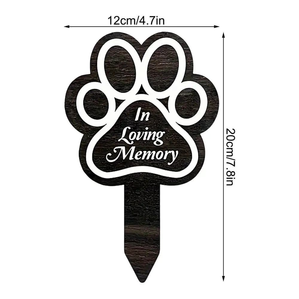 Marqueur de tombe pour chien, piquet de jardin pour cimetière, décorations de cour commémoratives, P