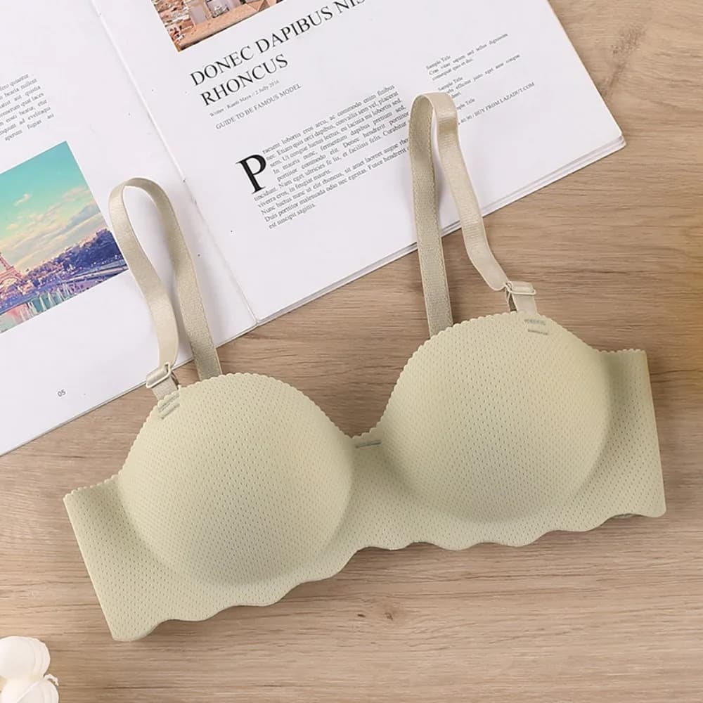 Soutien-gorge sans couture confortable et tendance, couleur bonbon, anti-affaissement, push-up, sout