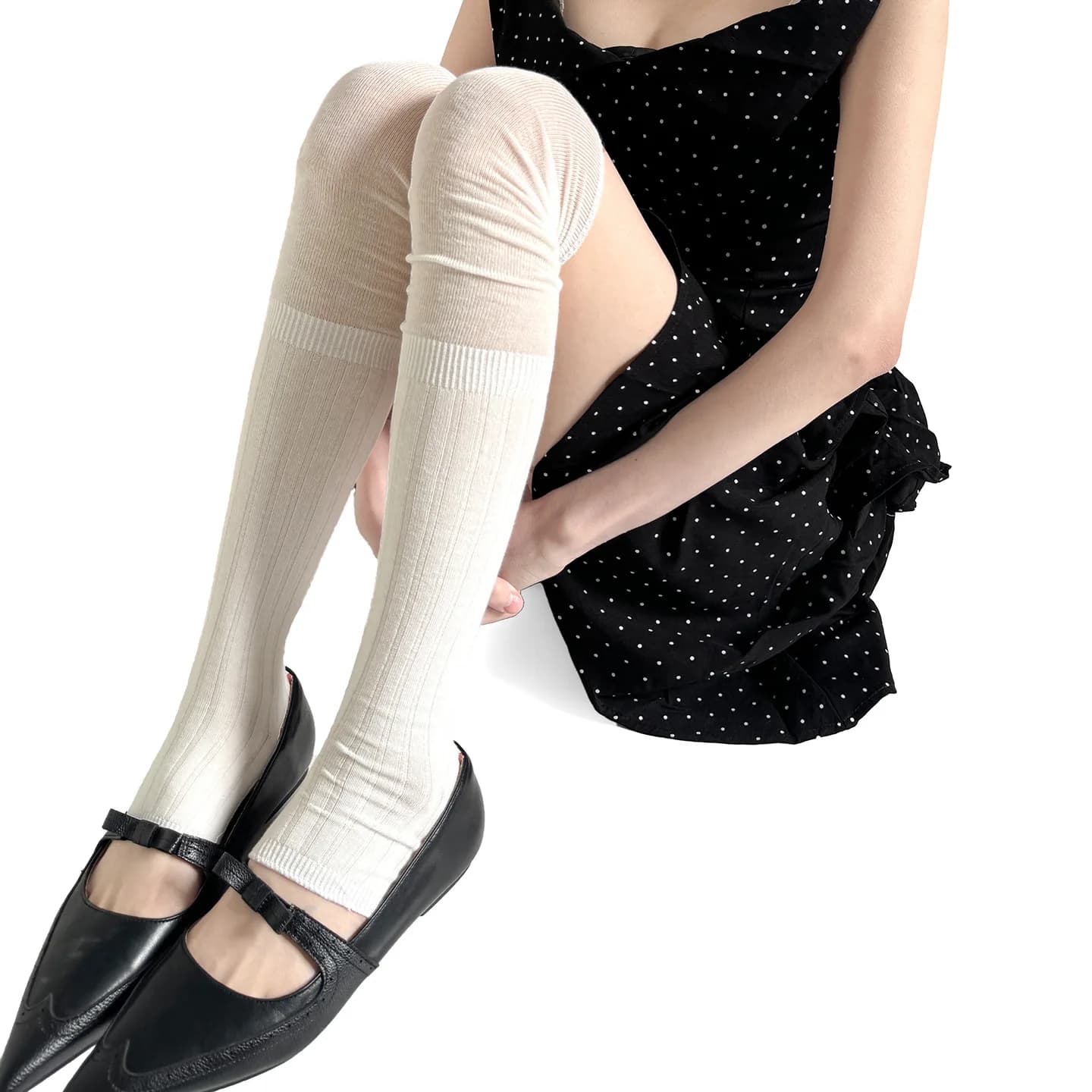 Jambières pour femmes, fines, printemps et été, couvre-jambes, chaussettes hautes jusqu'au genou, co