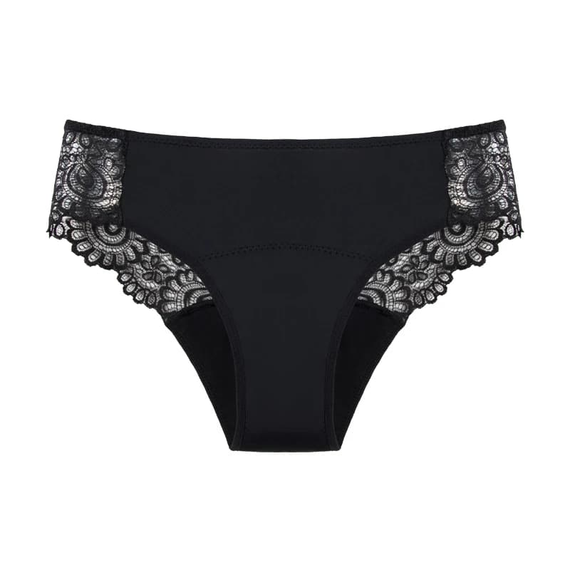 Culotte menstruelle absorbante pour femme, à dentelle, facile à laver, quatre couches, 36 ml, pour l
