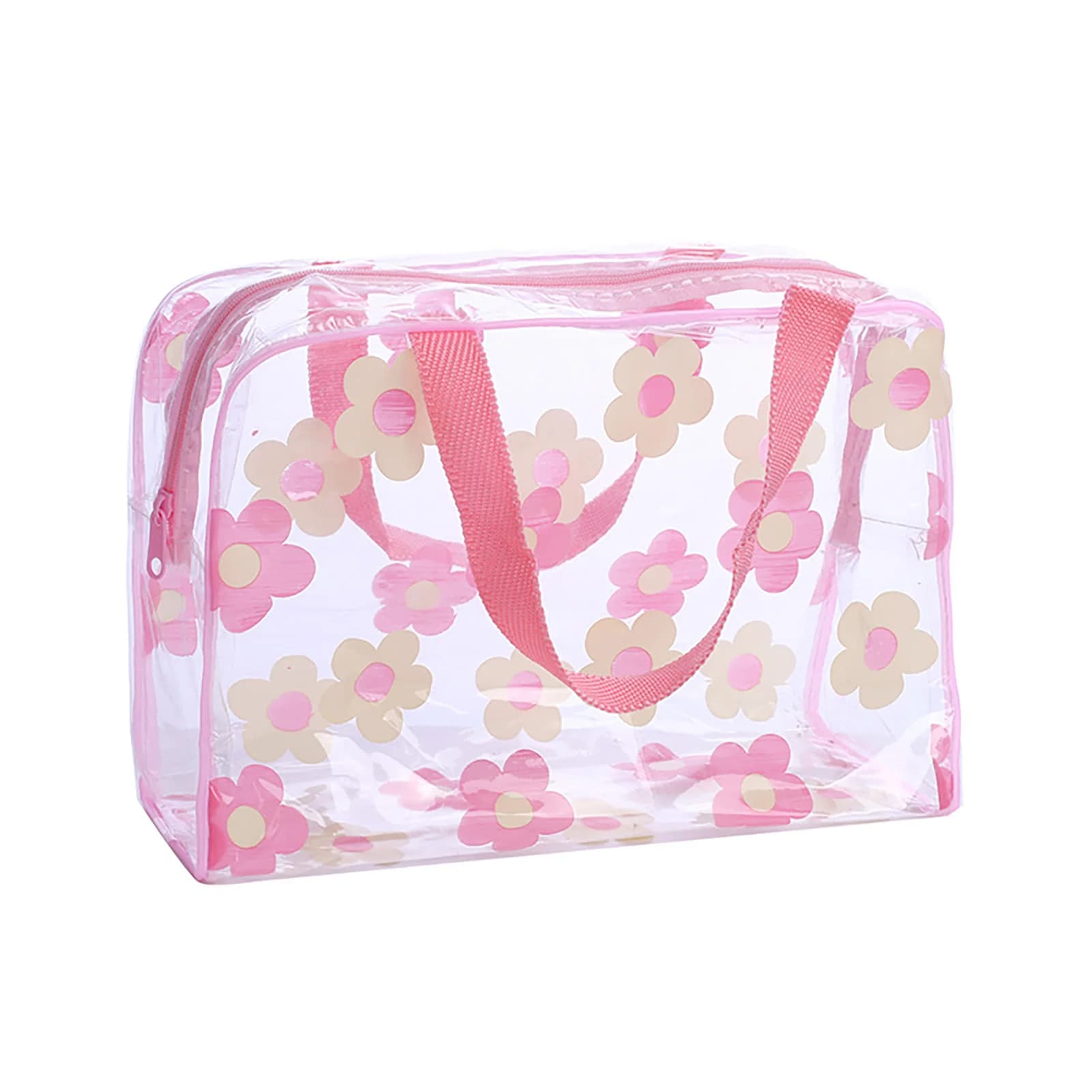 Sac cosmétique de voyage transparent, grande capacité, design léger, gestion du stockage de petits a