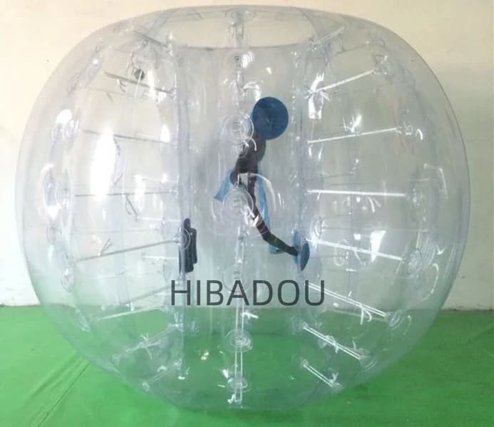 HIBADOU 1,5 m, 100 % TPU, Boule humaine gonflable, Zorb Ball, Bubble Soccer, Human Bubble, Pare-choc