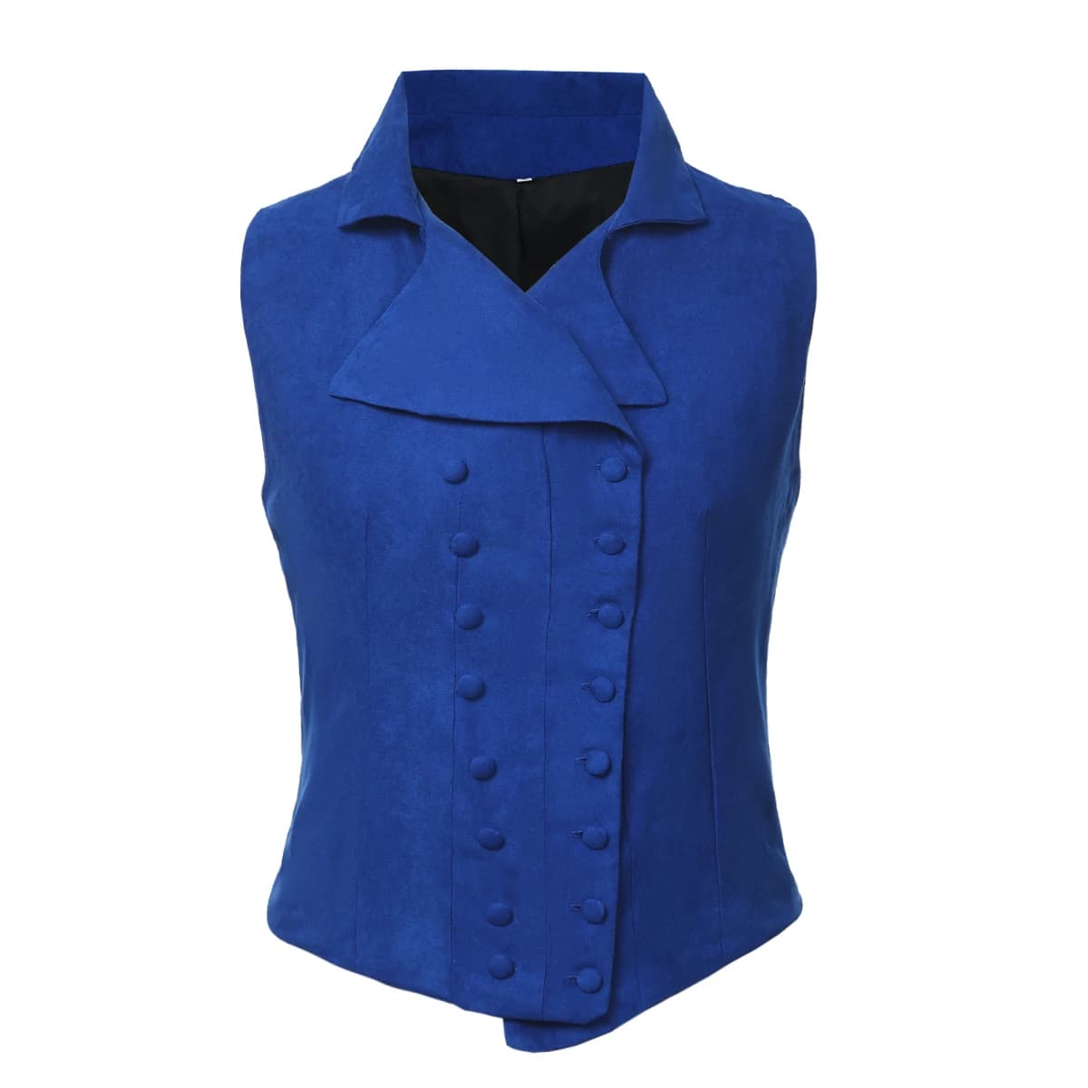 Gilet victorien pour femmes, Renaissance médiévale, col en v, Double boutonnage, Corset