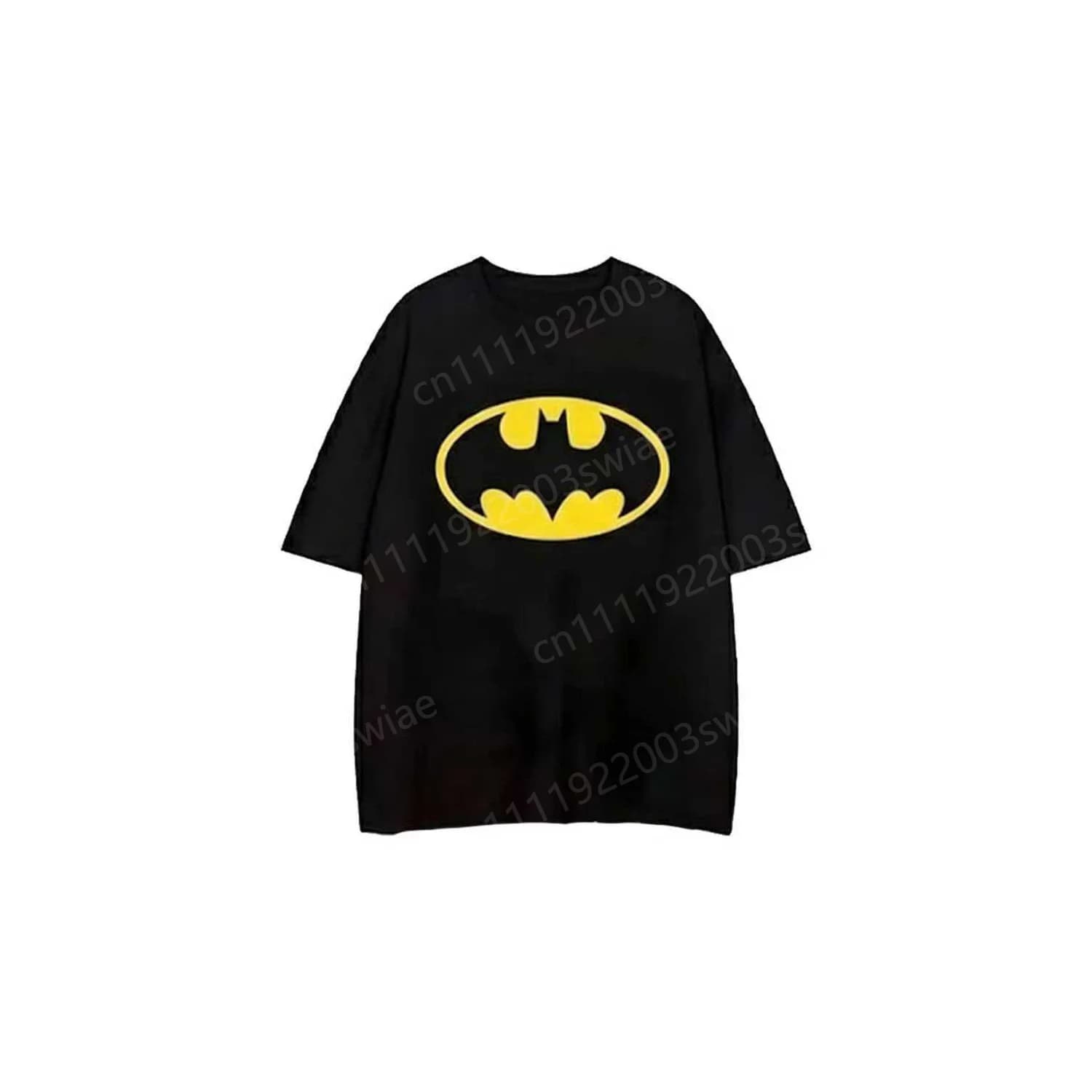 Nouvel ensemble de pyjamas assortis pour couples été 2026, imprimé Batman, pour adultes/enfants, hau