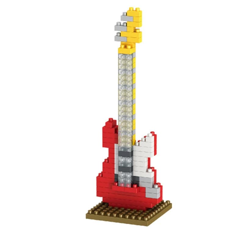MOC-décennie s de construction musicaux en plastique ABS, mini piano, briques d'assemblage, jouets p