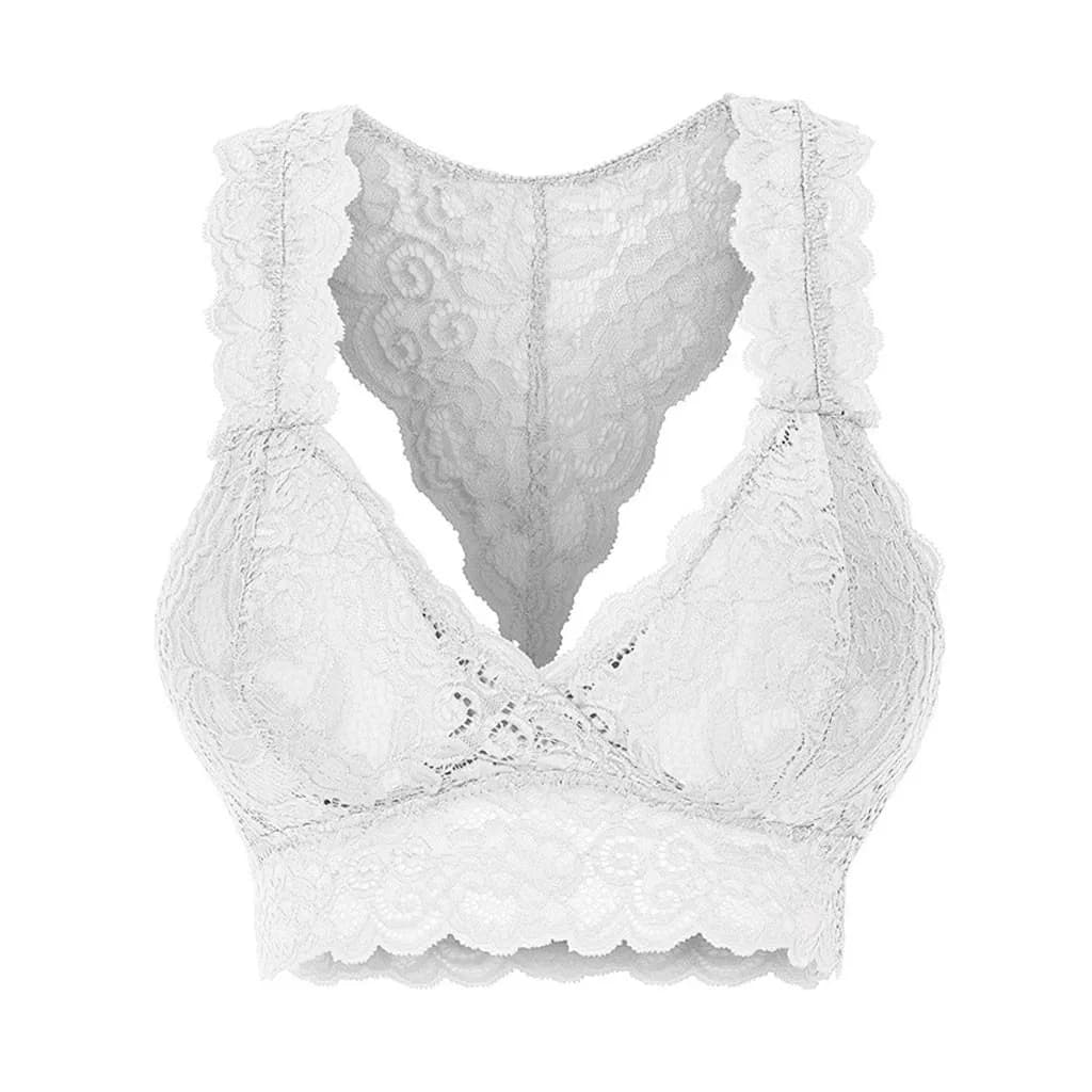 Soutien-gorge grande taille pour femmes, sans couture, transparent, Lingerie Sexy, dentelle florale,