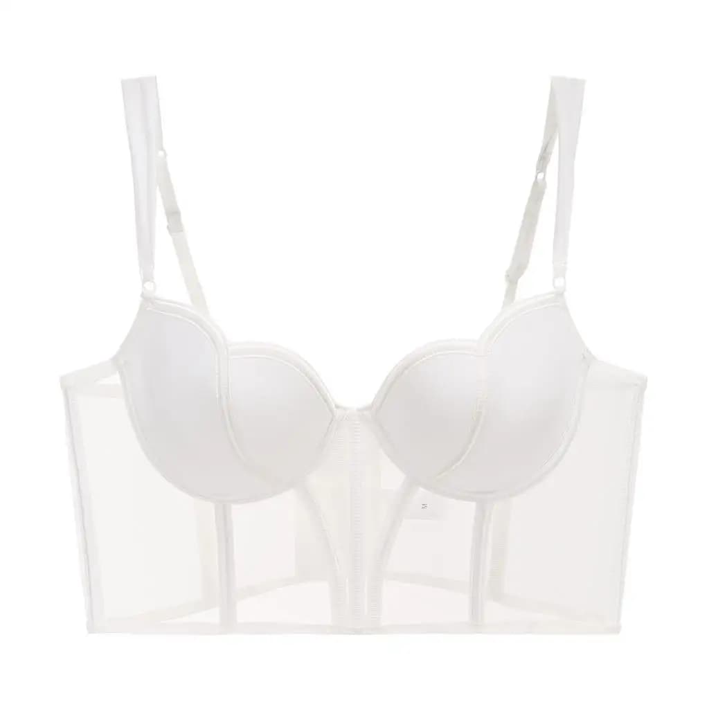 Lingerie Sexy pour femmes, style gilet, petite poitrine avec anneau en acier, bralette fine, grande 