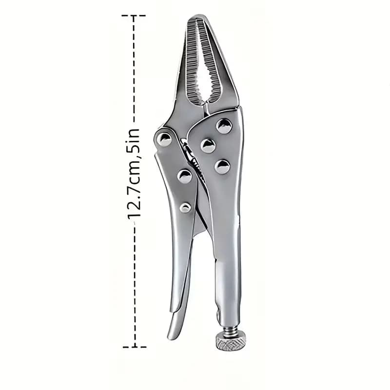 Mini pince à nez pointu robuste de 5 pouces, hauteur réglable, poignée antidérapante, outil de serra
