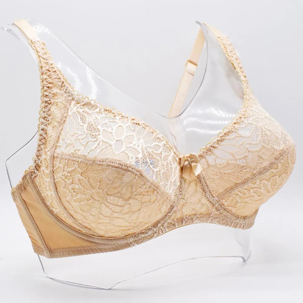 Soutien-gorge grande taille pour femmes, soutien-gorge en dentelle, Transparent, grand brassière, so