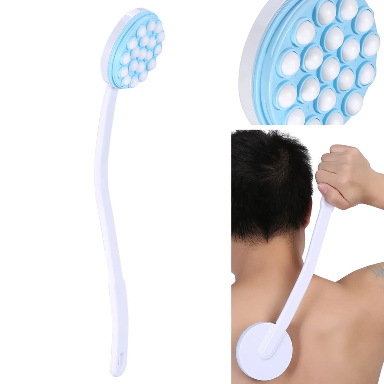Applicateur de crème à l'huile et Lotion à Long manche, brosse de bain pour les jambes et le corps, 