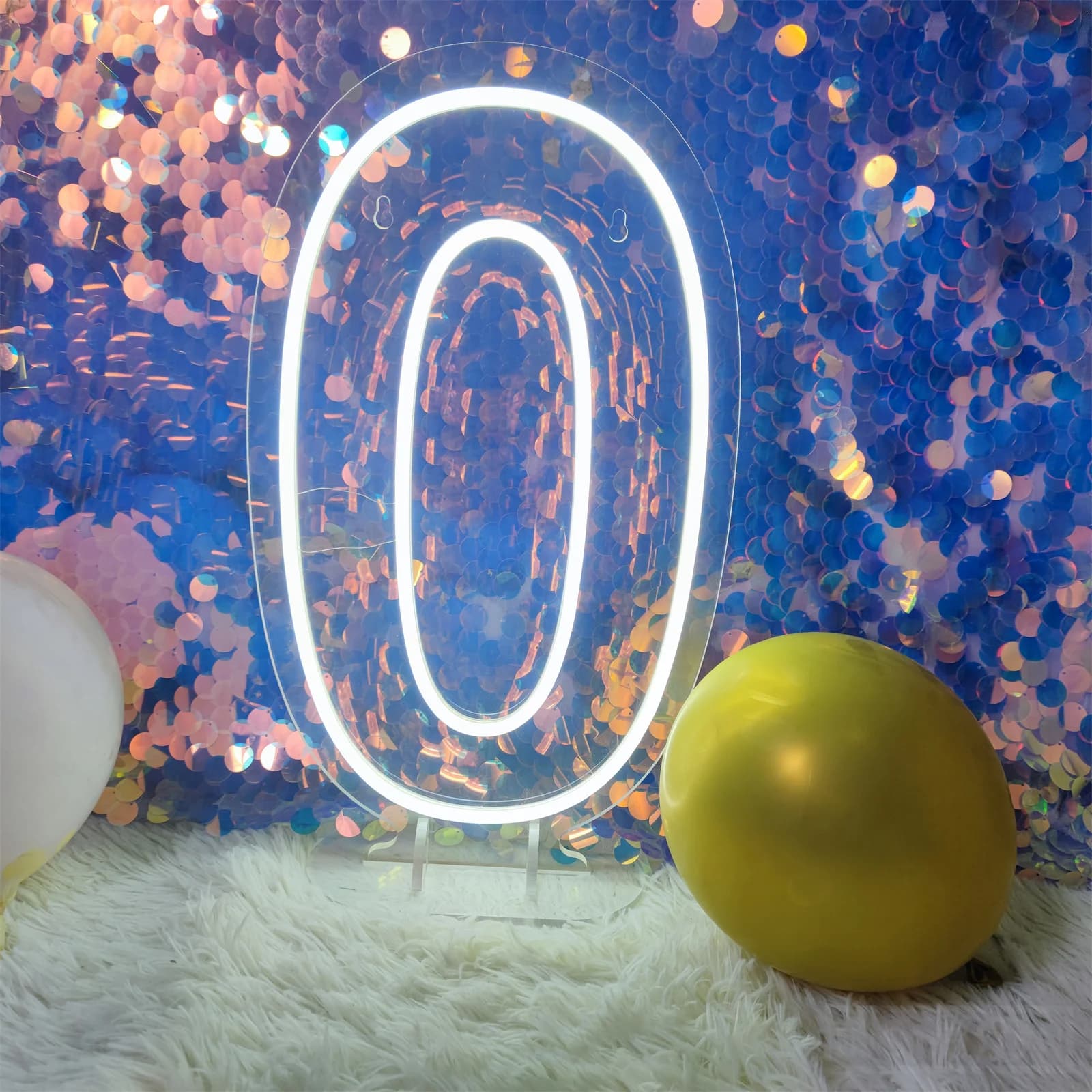 0-9 numéros de mariage enseigne au néon lumières anniversaire décor à la maison décoration de la cha