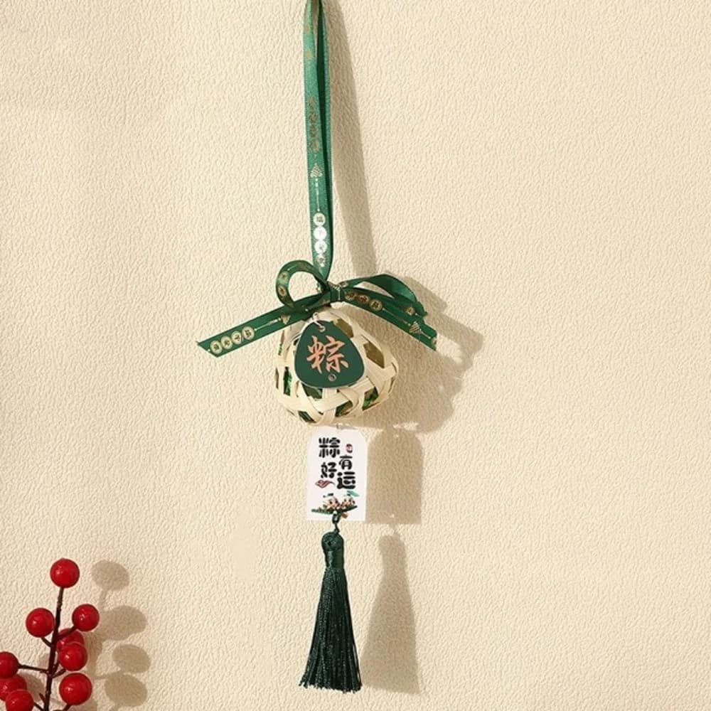 Sachet traditionnel du Festival des Bateaux-Dragons, style chinois, avec pompon, fait main, sachet Z
