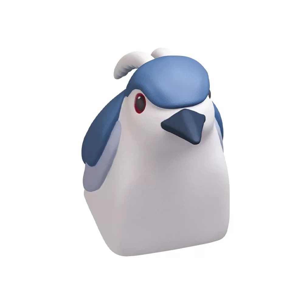 Keycap artisanal Night Heron, mignon, en résine 3D, ESC personnalisé pour clavier rétroéclairé DIY, 