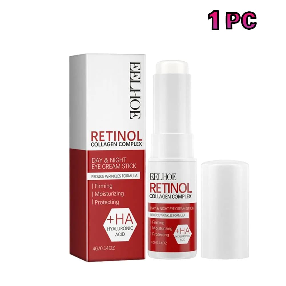 Stick Crème Contour des Yeux au Rétinol – Élimine les Cernes et les Poches sous les Yeux – Hydratant