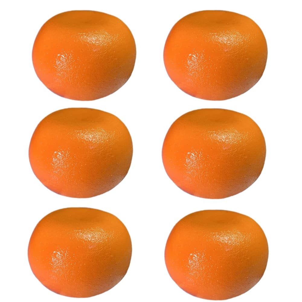 6 pièces, Oranges de Simulation, modèle de mandarines artificielles, ameublement de faux fruits, pho