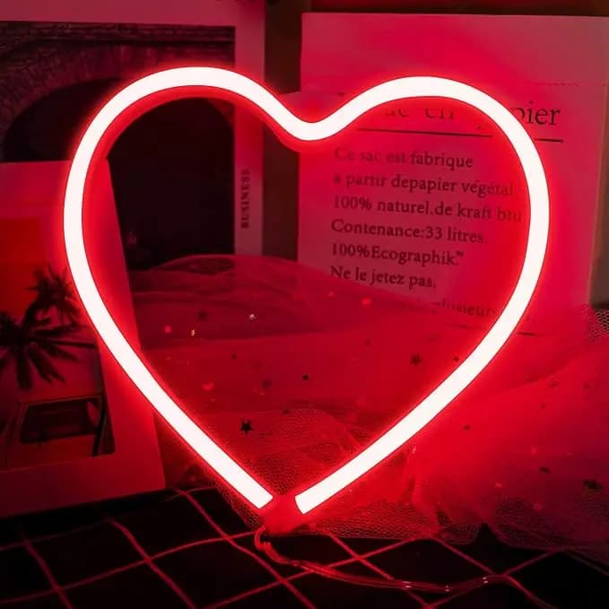 Lumière néon LED papillon amour, lumière de fête d'anniversaire de noël de mariage de chambre de fil