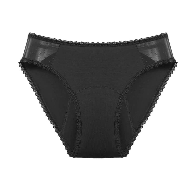 Coussinets menstruels absorbants en Fiber de bambou, 4 couches, anti-fuite, pour femmes, sous-vêteme