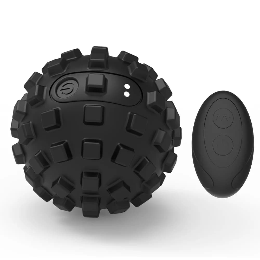 Ballon de massage noir pour la main, le pied et le corps, soulagement de la douleur et du stress, ap