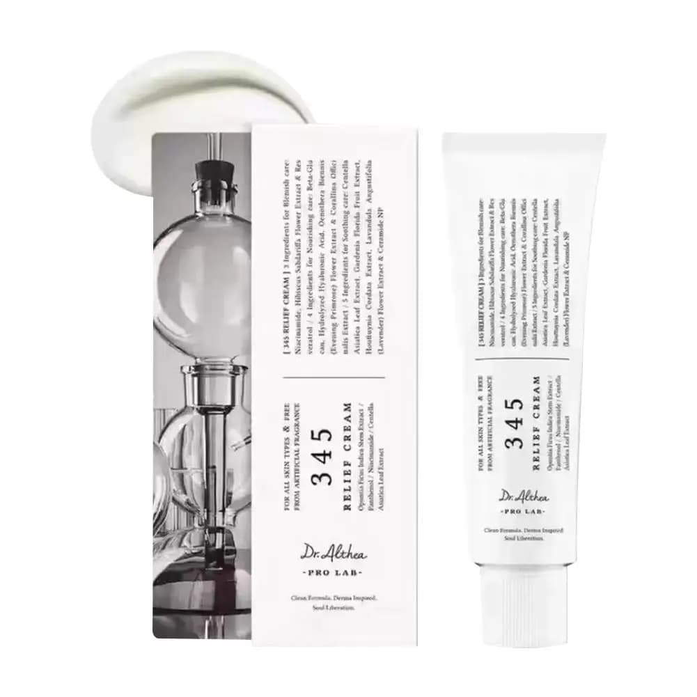 Crème Apaisante Dr.Althea 345 – Soin Coréen pour la Peau avec Eau de Feuille d'Arbre à Thé et Niacin