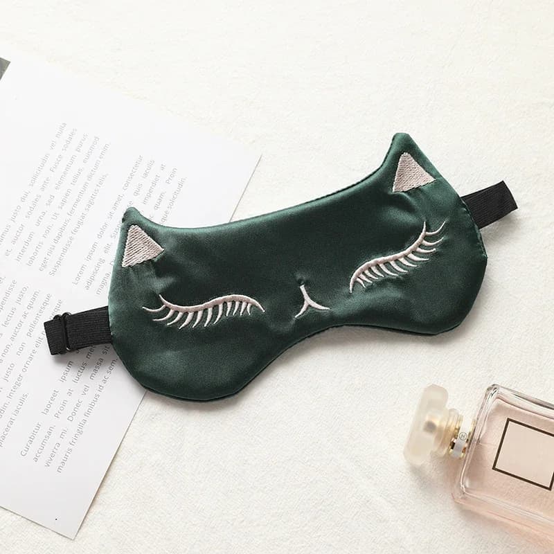 Masque pour les yeux de sommeil imité pour femmes et hommes, couvre-yeux doux, bandeau respirant, pa
