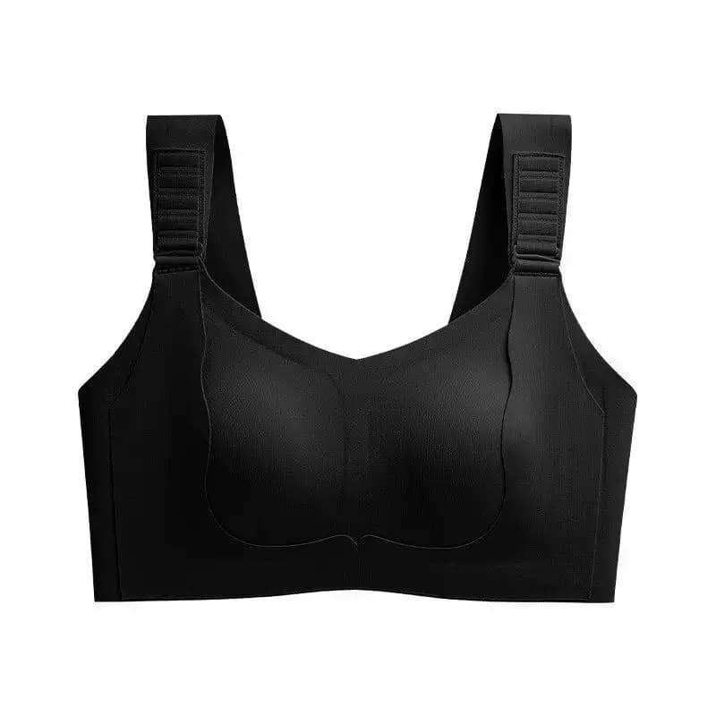 Soutien-gorge sans couture grande taille anti-affaissement avec bretelles réglables, soutien des ais