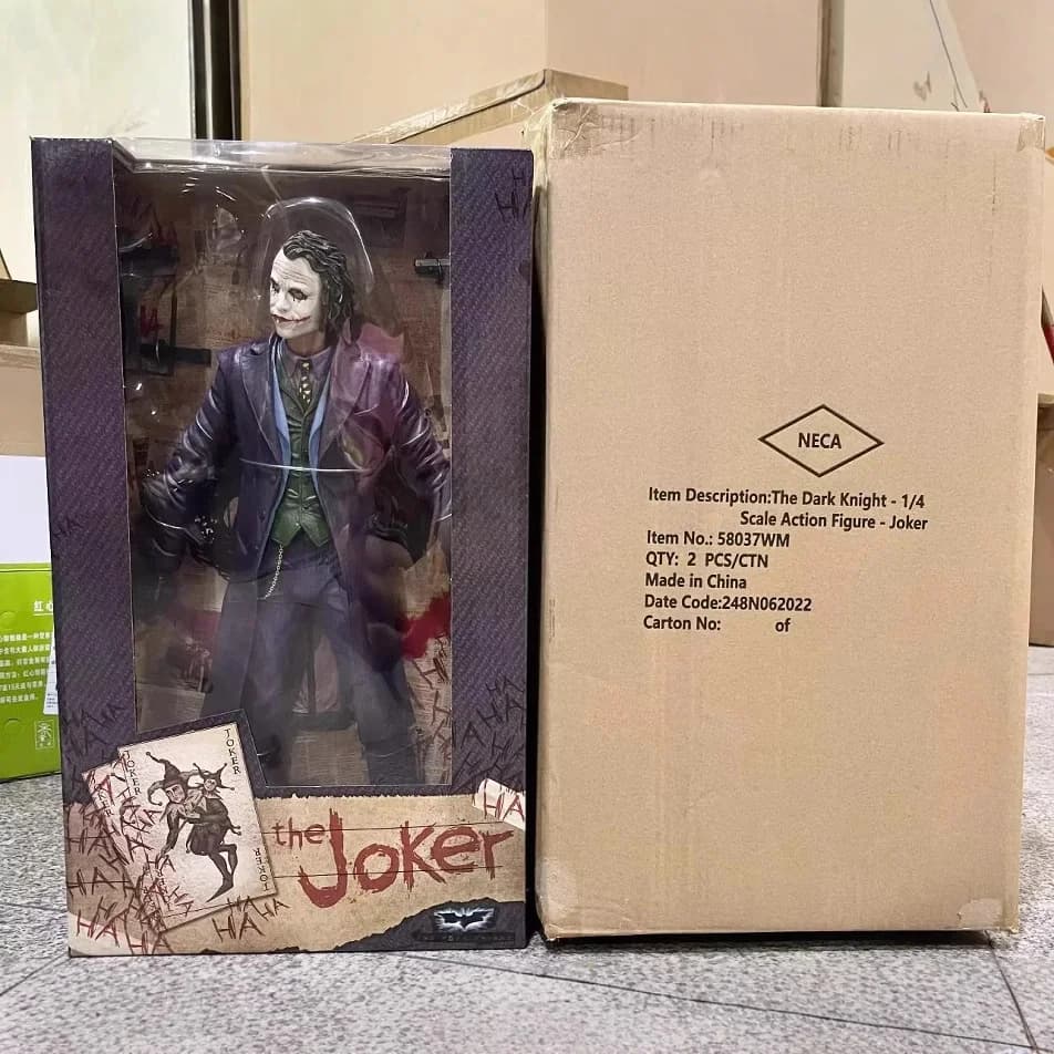Le film Dark Knight 18 "(40 cm) Joker Heath Ledger NECA figurine d'action à l'échelle 1/4, modèle de