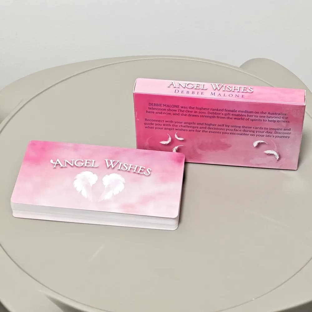 10,5 x 6 cm Angel Wishes 40 cartes d'affirmation, guidage inspirant des vos anges