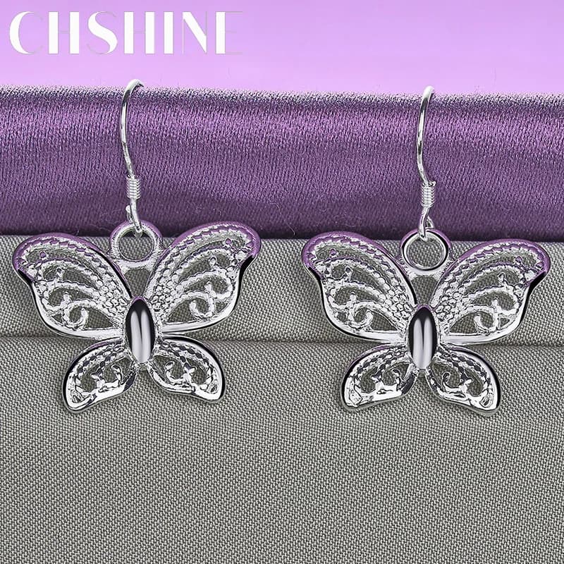 CHSHINE – boucles d'oreilles papillon en argent Sterling 925 pour femmes, bijoux de charme à la mode