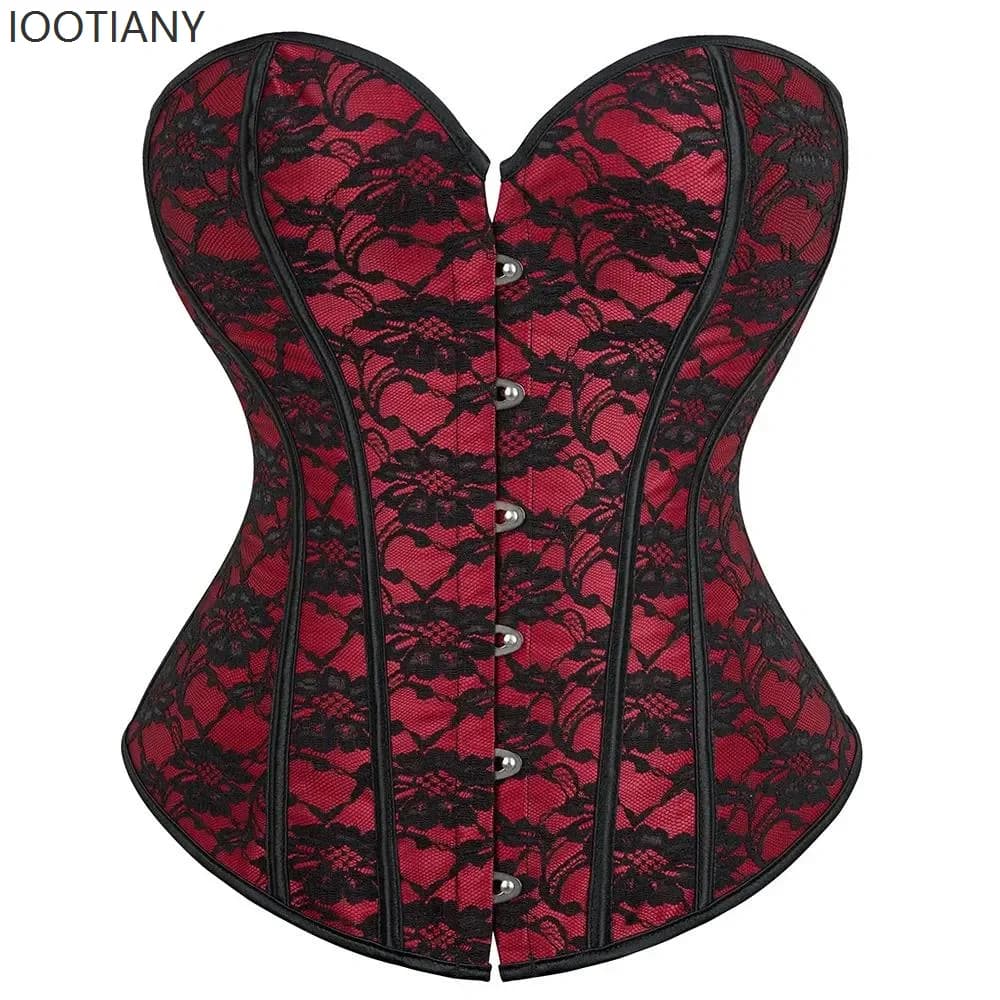Corsets et Bustiers Sexy grande taille femmes hauts Corset Vintage imprimé fleuri Lingerie fleurs à 