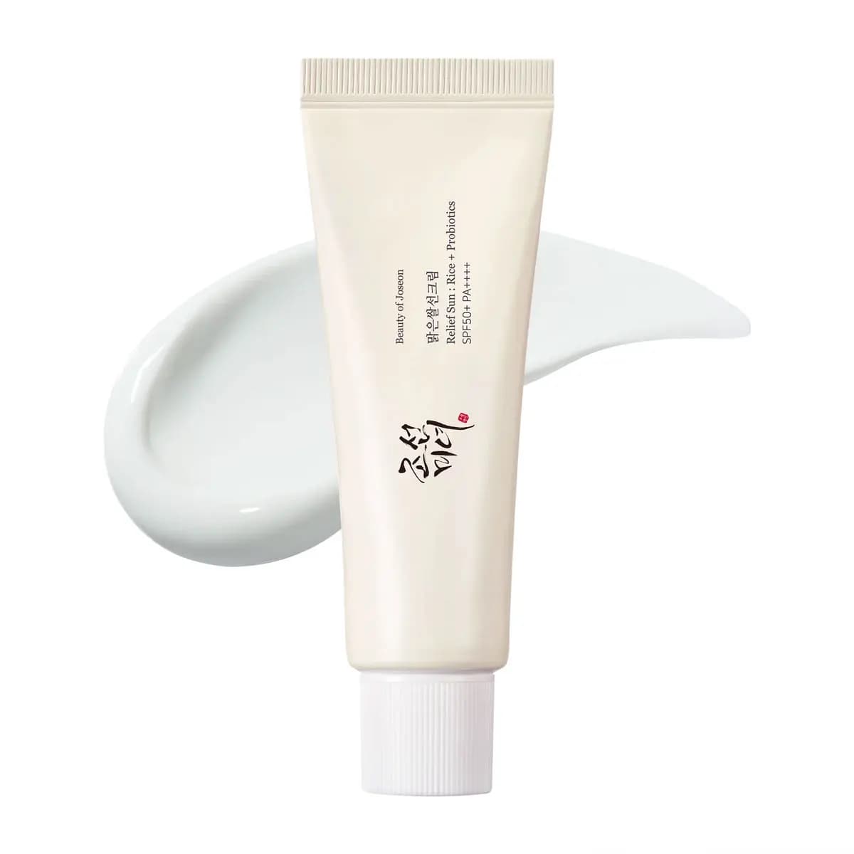 Crème solaire apaisante Beauty of Joseon : Riz + Probiotiques SPF50+ PA++++ 50ml, légère et à absorp
