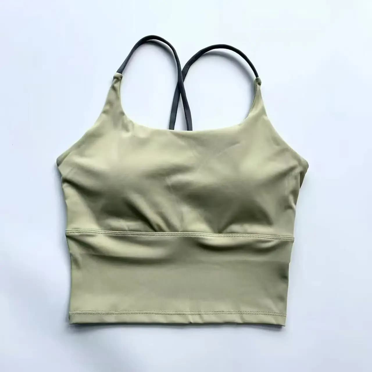 Soutien-gorge de yoga effet seconde peau pour femme, haut de sport très élastique à séchage rapide a