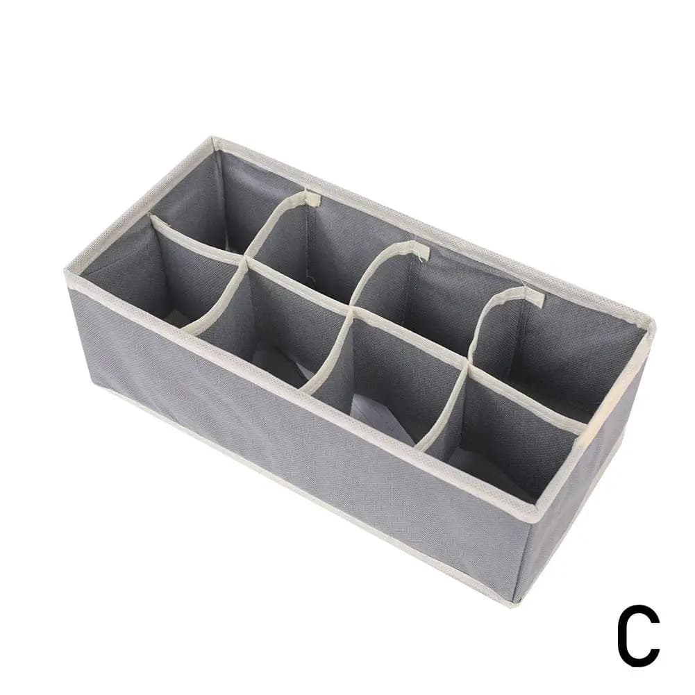 Boîte de rangement beige pour sous-vêtements, soutiens-gorge, foulards et chaussettes, organiseur de
