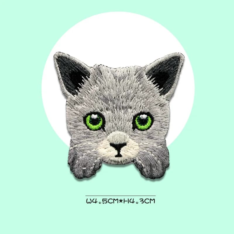 1 pièce mignon fer sur Patch mode dessin animé Ragdoll Chinchilla siamois Abyssinian Bengal chat aut