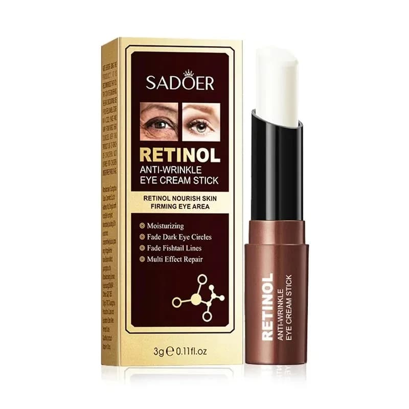 Crème Contour des Yeux au Rétinol – Élimine Cernes, Poches et Gonflements – Réduit les Rides – Sérum