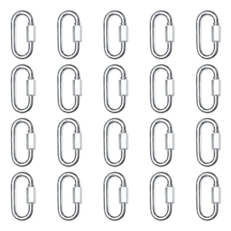 Porte-clés en acier haute résistance, lot 20 attaches solides, faciles à utiliser pour le levage cha