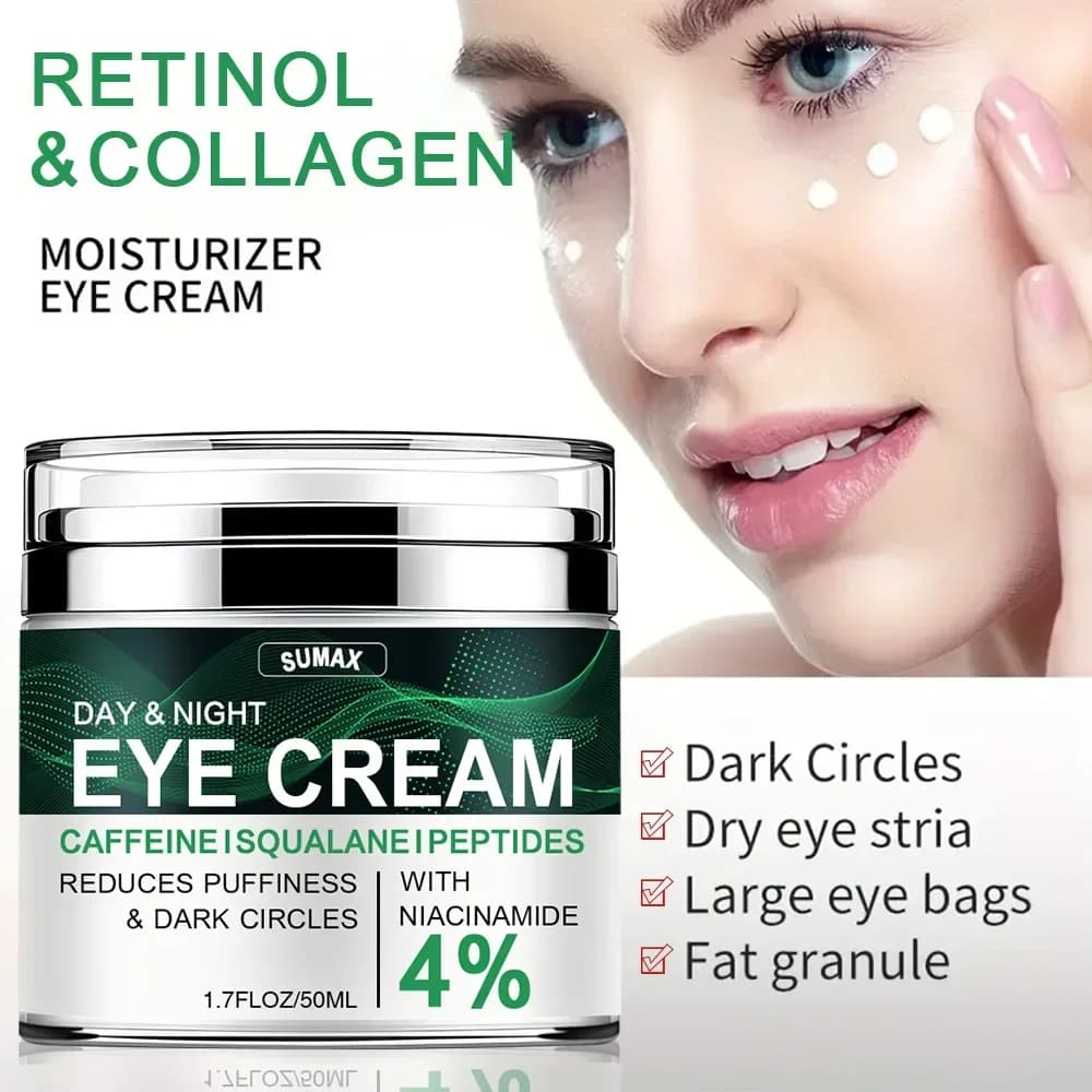 Nicotinamide crème pour les yeux cernes supprimer les poches sous l'acide hyaluronique sérum hydrata