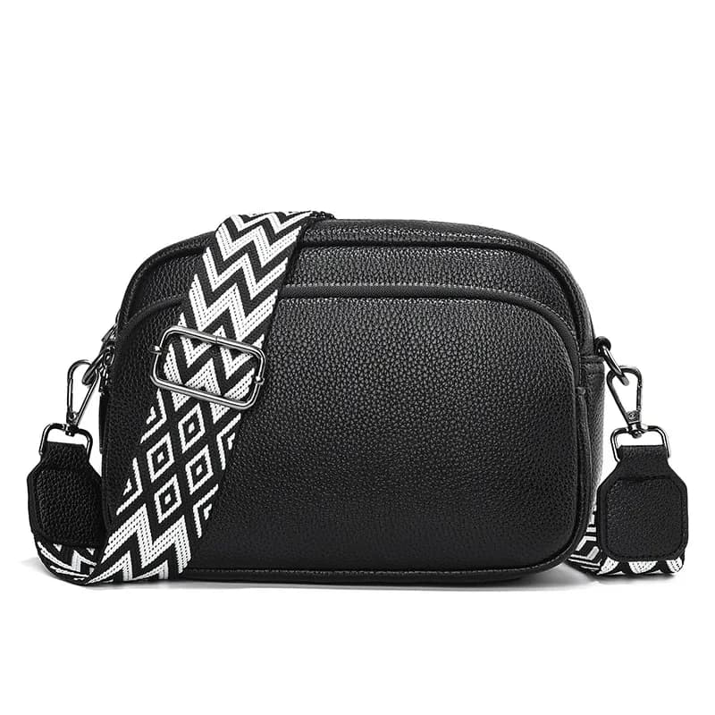Sac à bandoulière multi-espace pour femmes, Design de mode, grande capacité, matériau PU, sac à band