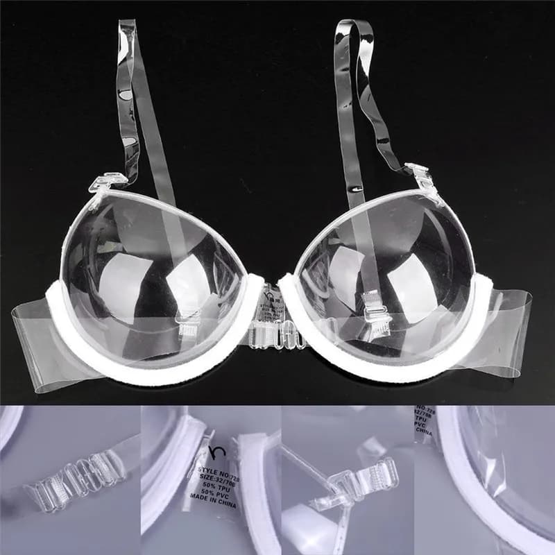 Soutien-gorge push-up transparent pour femme, soutien-gorge invisible, armatures transparentes, sang