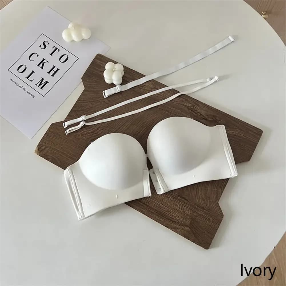 Soutien-gorge Push Up une tasse pour buste Petite, soutien-gorge sans bretelles antidérapant avec fe